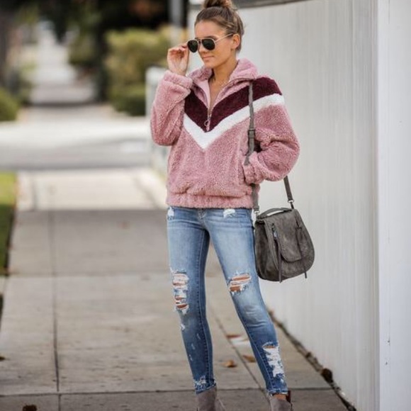 VICI Chevron Fuzzy Knit Pullover NEW! - Picture 5 of 5